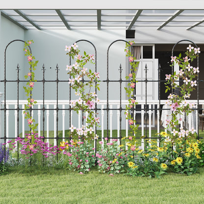 58 x 73 Inch Outdoor Garden Rose Arch Trellis for Climbing Plants Plant Supports at Gallery Canada