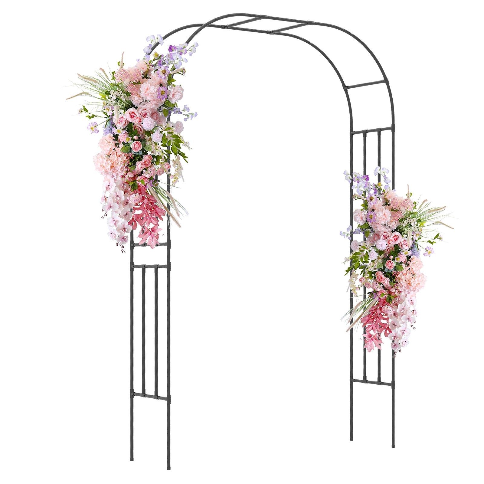 Outdoor Metal Garden Arch Trellis for Climbing Plants Grape Vine Flower, Black Plant Supports Black at Gallery Canada