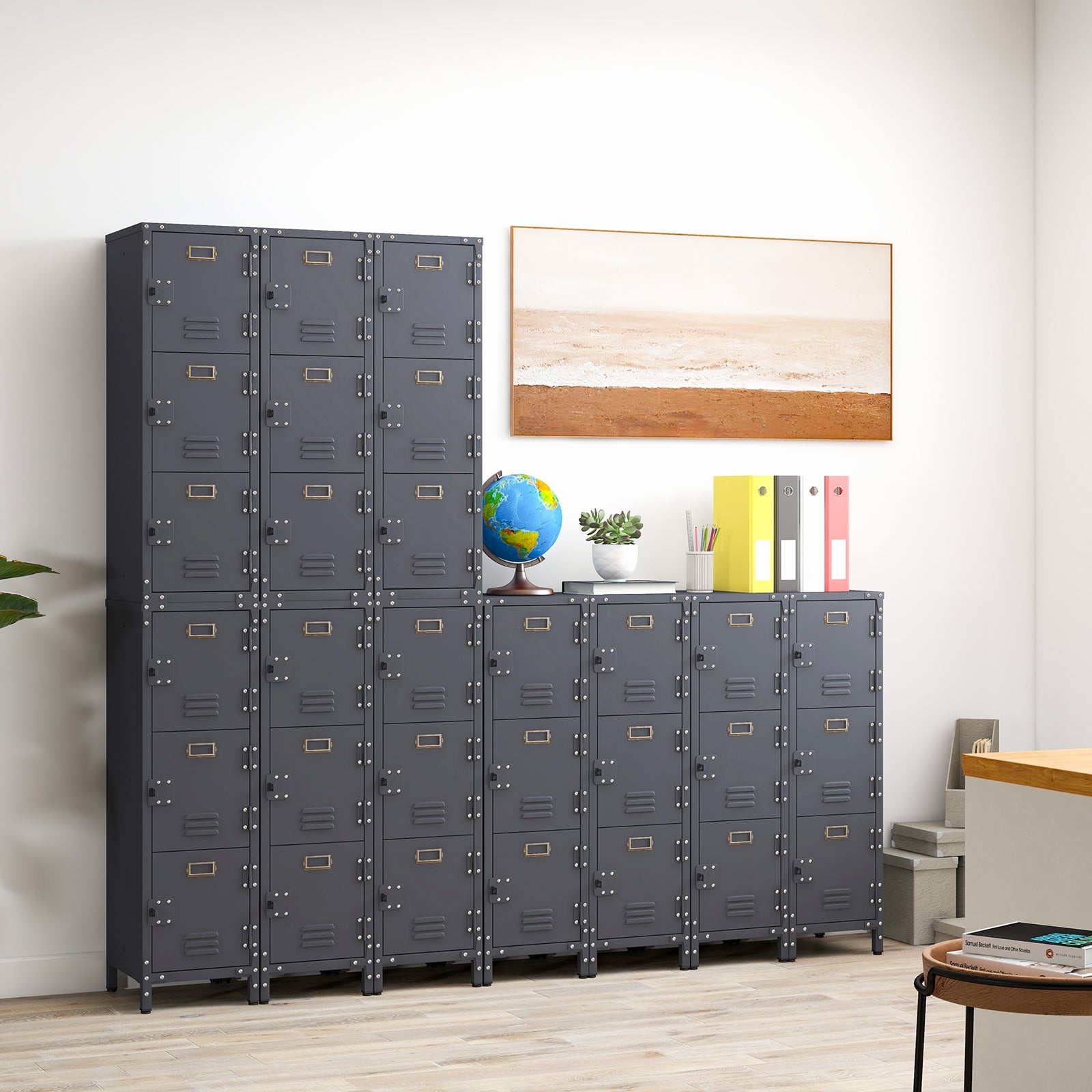 Metal Storage Locker with 3 Lockable Doors and Adjustable Feet Cabinets & Chests   at Gallery Canada