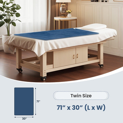 Electric Heated Mattress Pad with 5 Heating Levels and Overheat Protection, Blue Bedroom at Gallery Canada