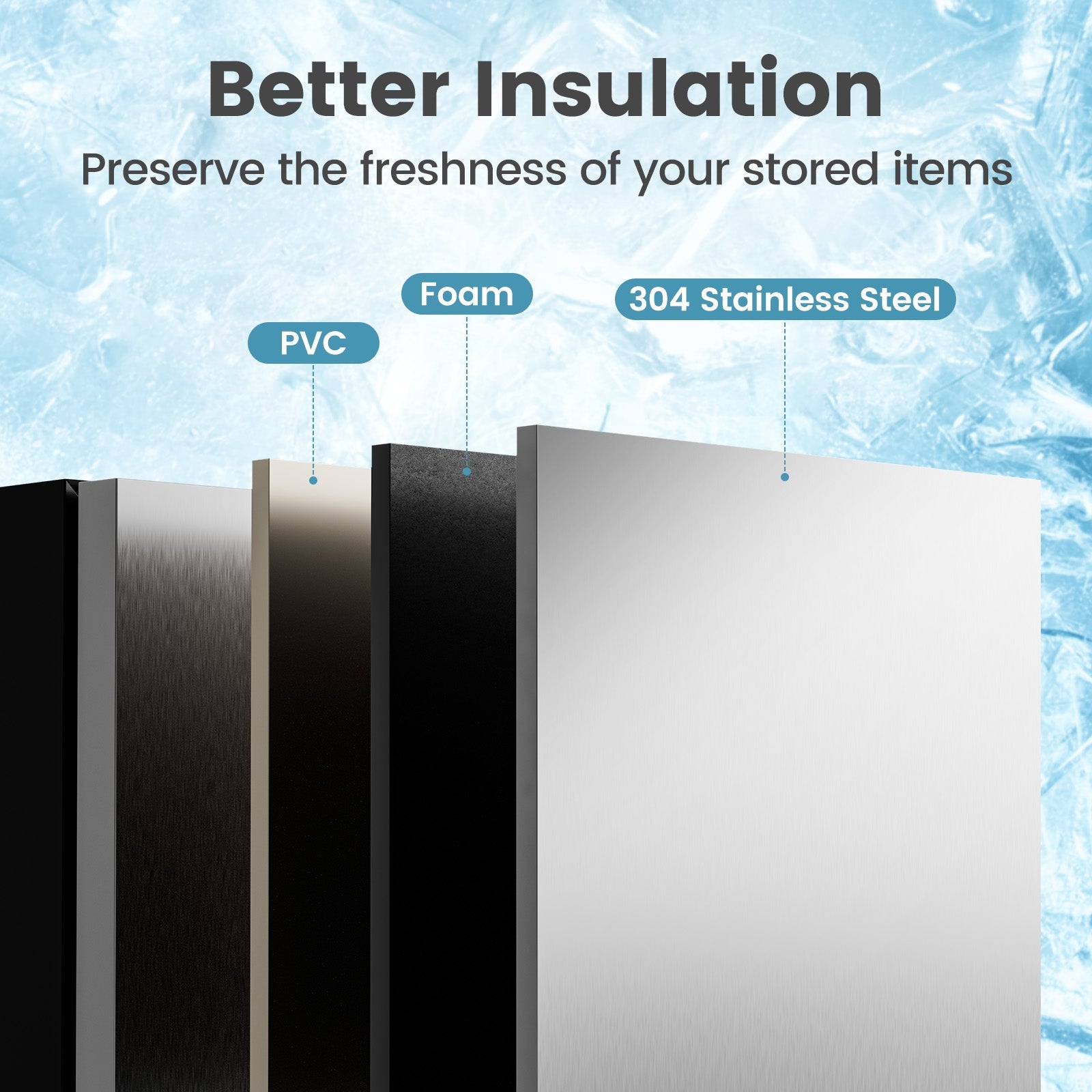 24 Inch Under Counter Dual Drawer Fridge with 37℉-64℉ Temperature Range, Silver Refrigerators at Gallery Canada