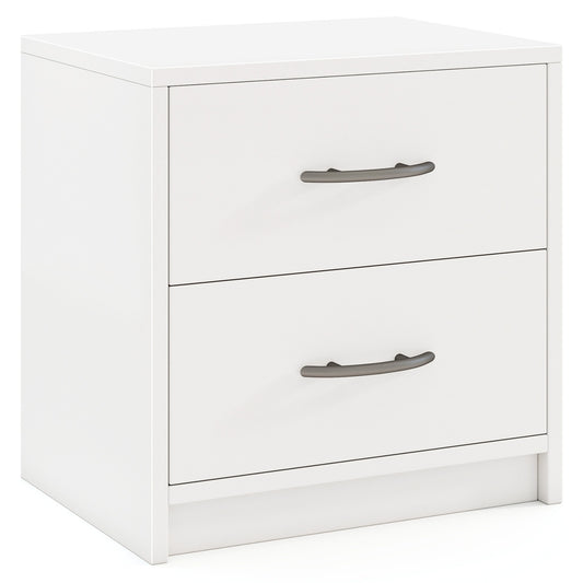 2 Drawer Nightstand with Storage for Living Room, White Nightstands White at Gallery Canada