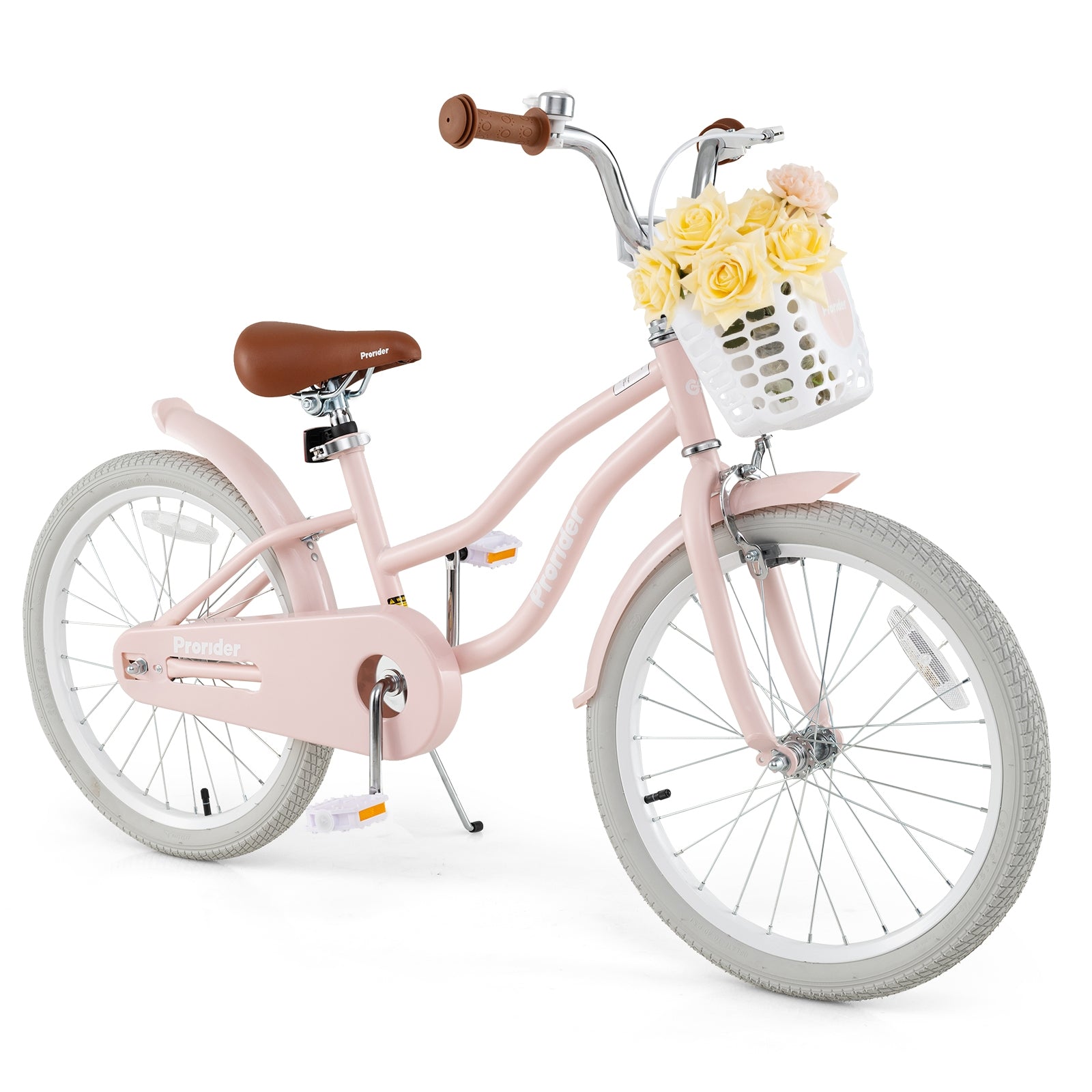 20 Inch Kids Bike with Training Wheels for Boys Girls, Pink Kids Bike Pink at Gallery Canada