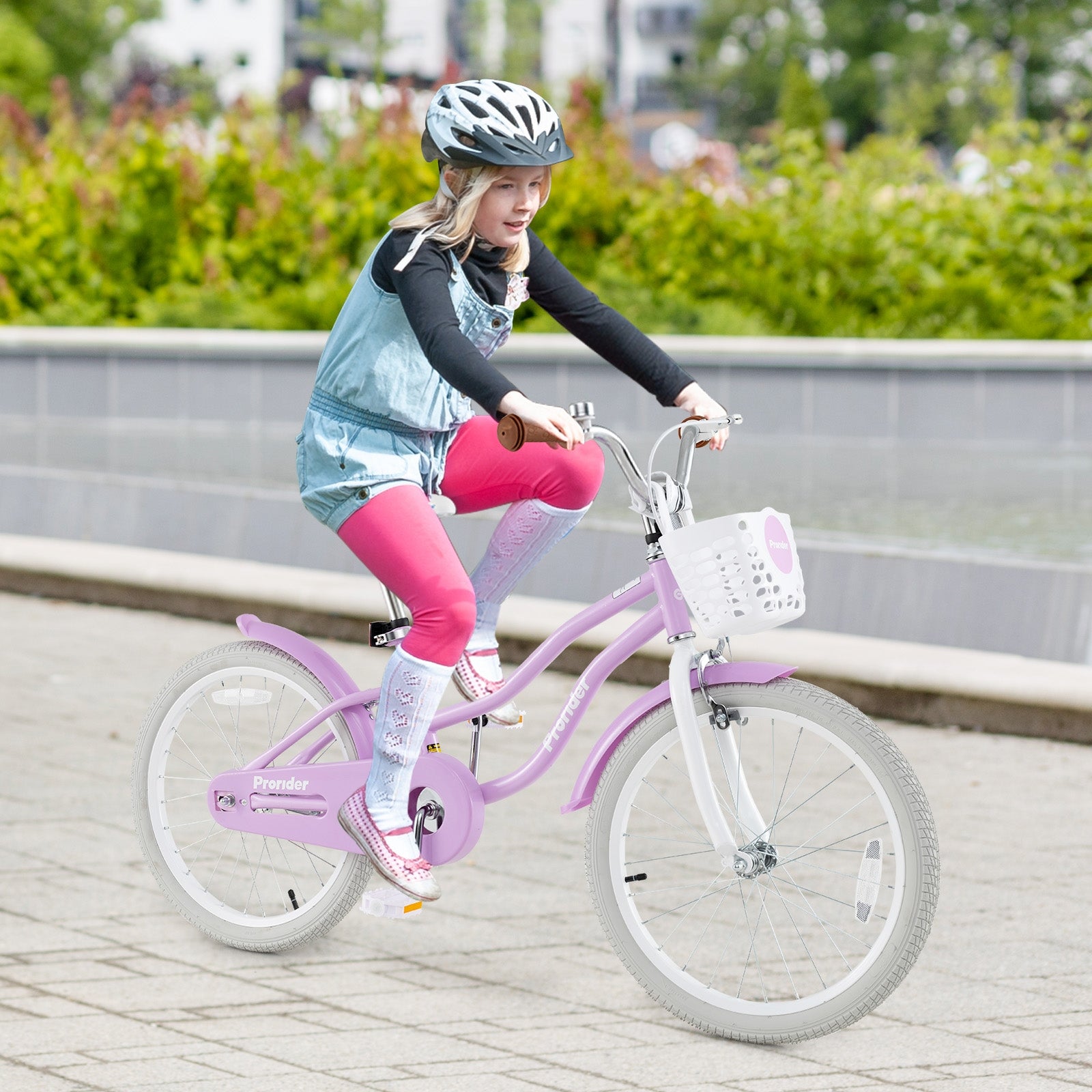 20 Inch Adjustable Kids Bike with 2 Brake System, Purple Kids Bike at Gallery Canada