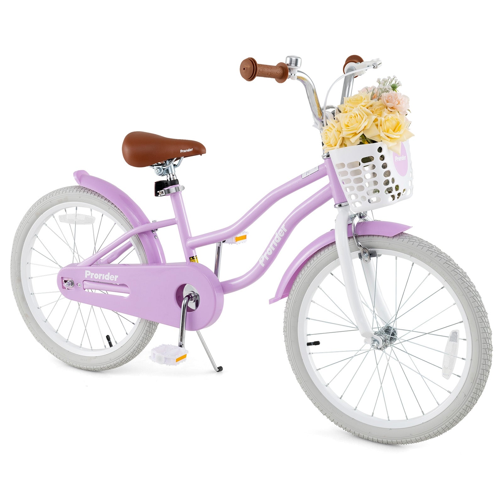 20 Inch Adjustable Kids Bike with 2 Brake System, Purple Kids Bike at Gallery Canada