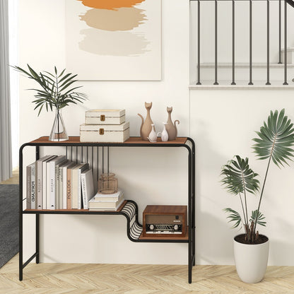 Console Table with Storage Shelf and Metal Frame for Living Room Console Tables at Gallery Canada