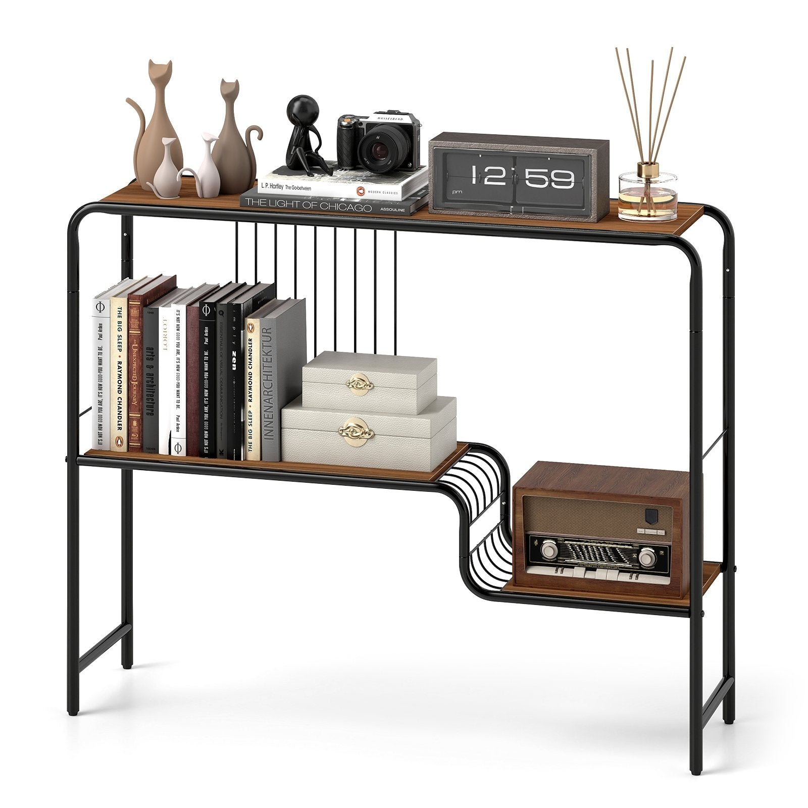 Console Table with Storage Shelf and Metal Frame for Living Room Console Tables at Gallery Canada