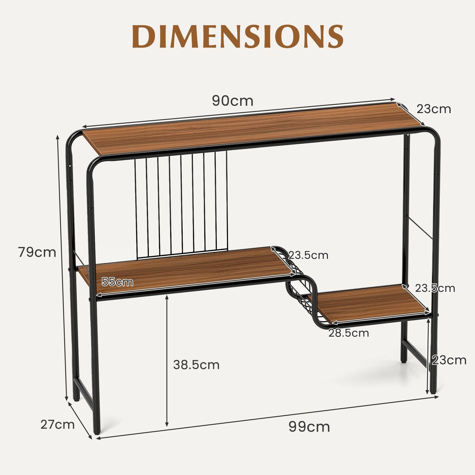 Console Table with Storage Shelf and Metal Frame for Living Room Console Tables at Gallery Canada