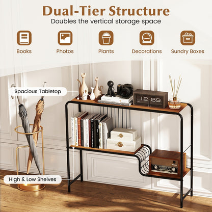 Console Table with Storage Shelf and Metal Frame for Living Room Console Tables at Gallery Canada