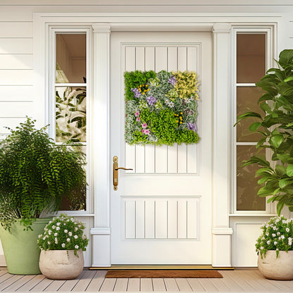 20" x 20" 3D Hanging Succulents with 10 Types of Mixed Faux Plants for Balcony Home, Green Faux Plants   at Gallery Canada