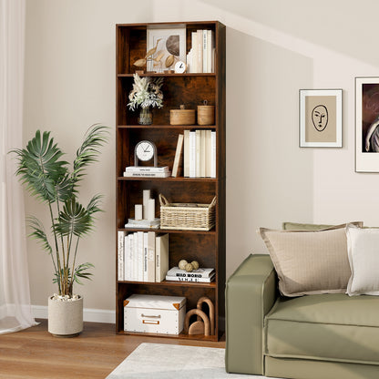 6-Tier Bookcase with 6 Open Shelves and Anti-Toppling Kits Bookcases at Gallery Canada