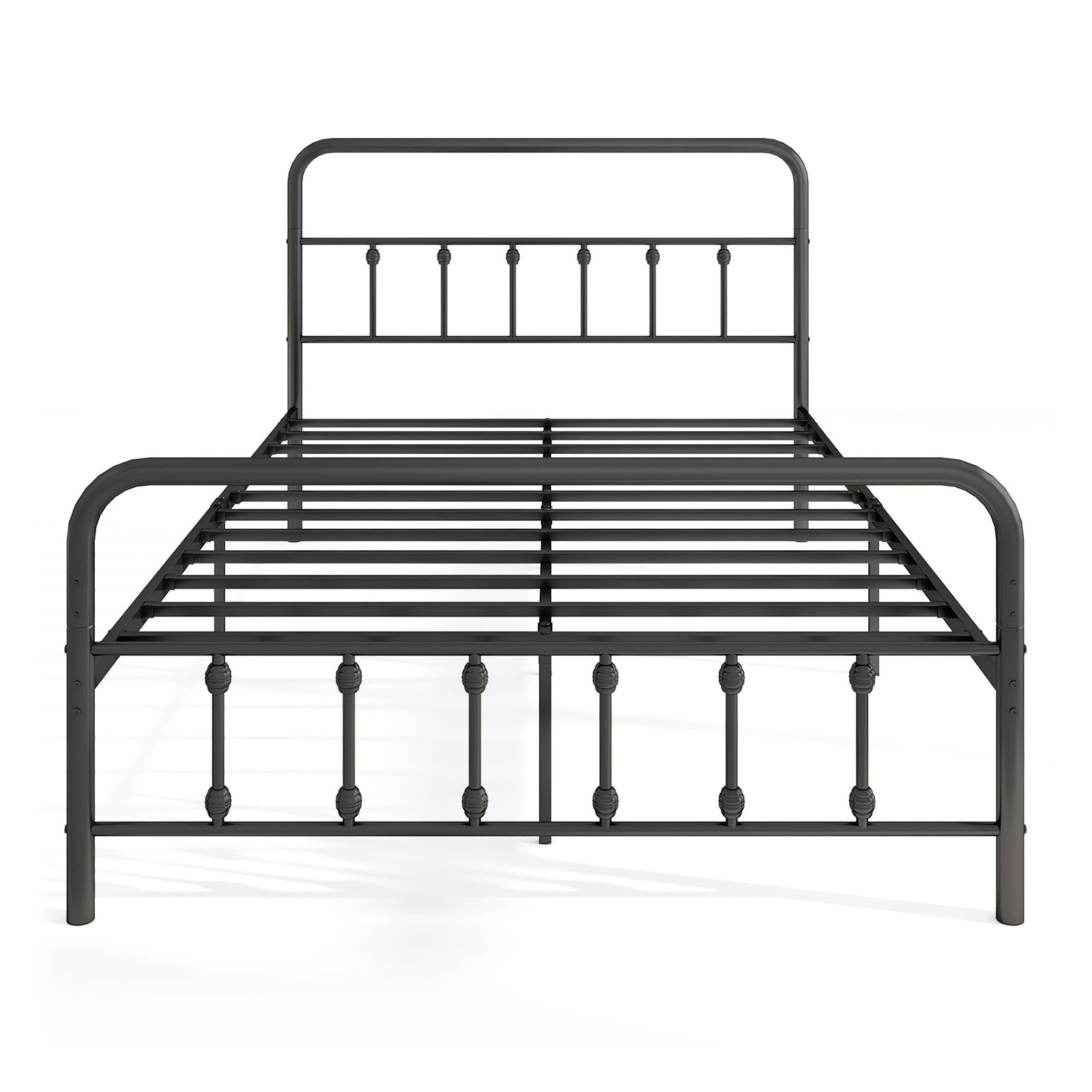 Bed Frame with Headboard and Under Bed Storage Black-Full Size Simple Bed Frame at Gallery Canada