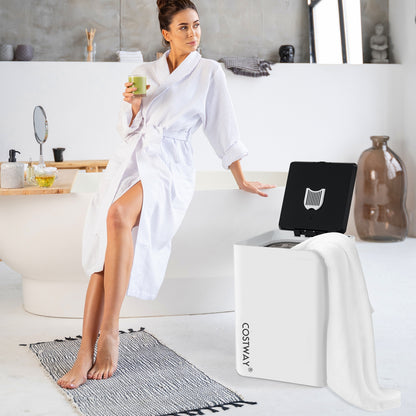 23L Large Towel Warmer Bucket with Timer and Overheat Protection, White Dryers at Gallery Canada