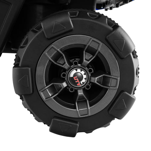 12V Battery Powered Electric Vehicle with Remote Control and 3 Speeds, Blue