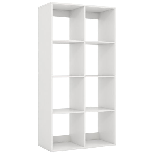 8 Cube Bookshelf with Back Guardrail for Living Room Bedroom, White Bookcases White at Gallery Canada