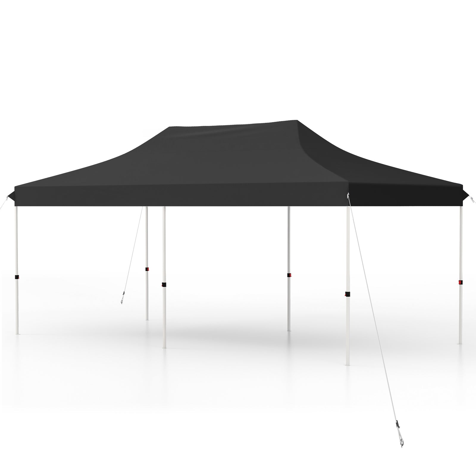 10 X 20 FT Pop up Canopy Tent Foldable Portable Outdoor Gazebo with Carry Bag, Black Canopies Black at Gallery Canada