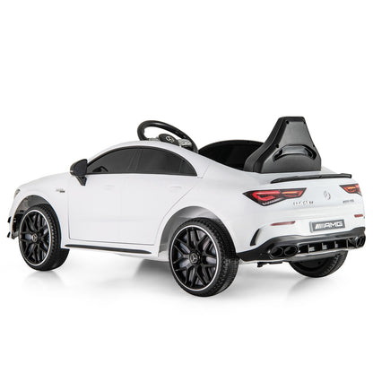 12V Kids Ride on Car Mercedes-Benz AMG CLA 45 with Remote, White Powered Ride On Toys at Gallery Canada