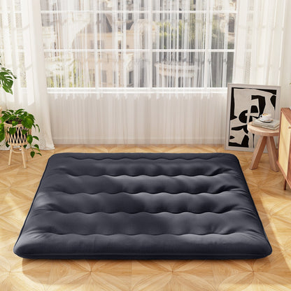 Futon Mattress with Washable Cover and Foldable Mat-King Size, Black Mattresses at Gallery Canada