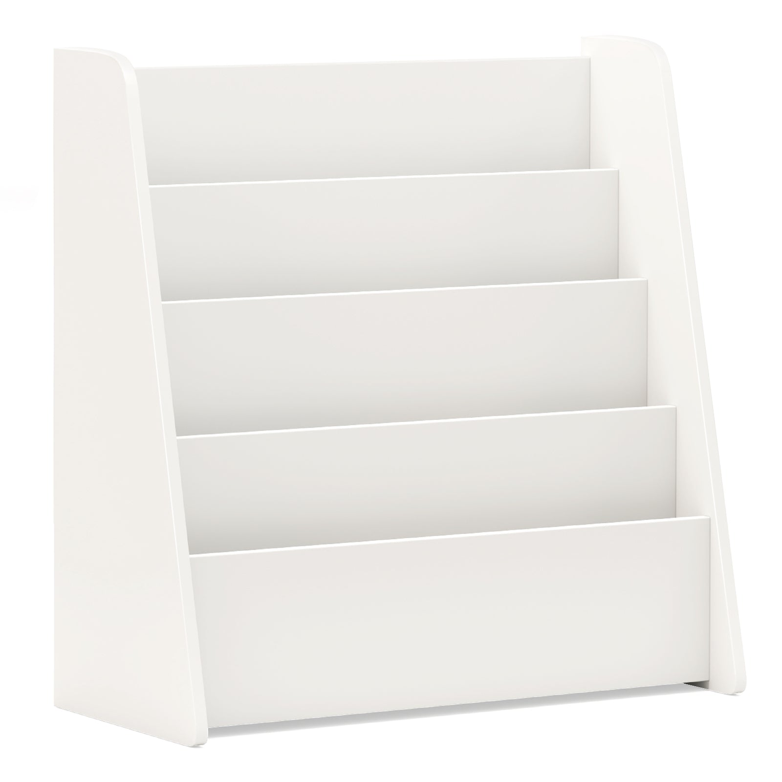 4-Tier Kids Bookshelf with Deep Compartments for Bedroom, White Kids Storage White at Gallery Canada