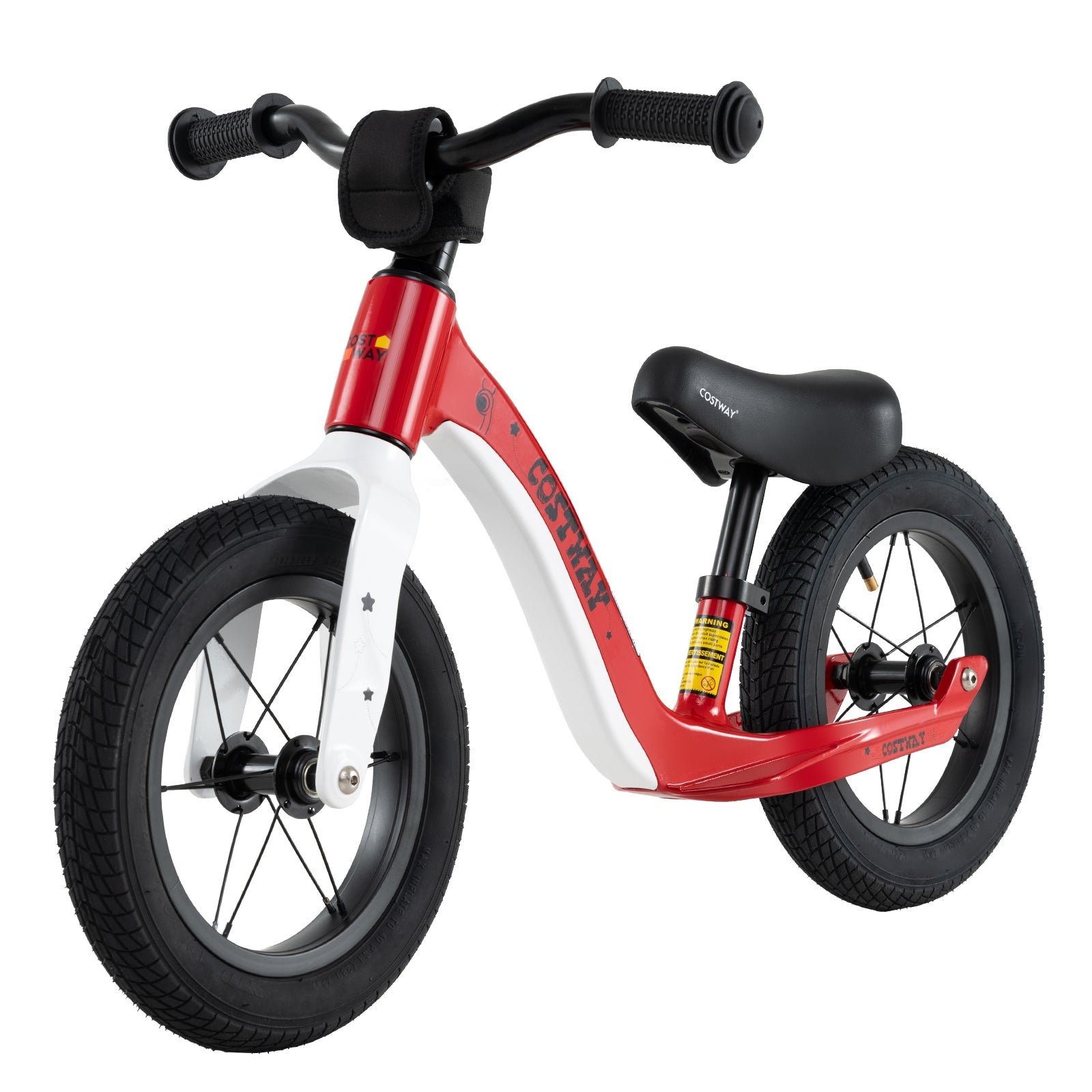 12-Inch Balance Bike with Adjustable Seat and Rotatable Handlebar for Over 36 Months Old, Red Balance Bikes at Gallery Canada