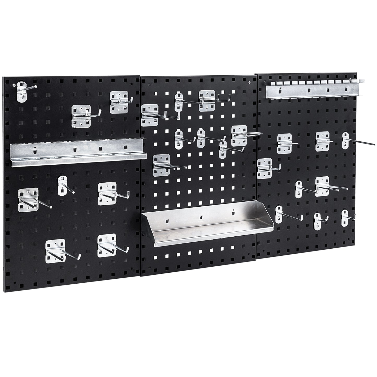 Wall-Mounted Pegboard Kit with 3 Pegboards for Garage Workshop, Black Garages Black at Gallery Canada