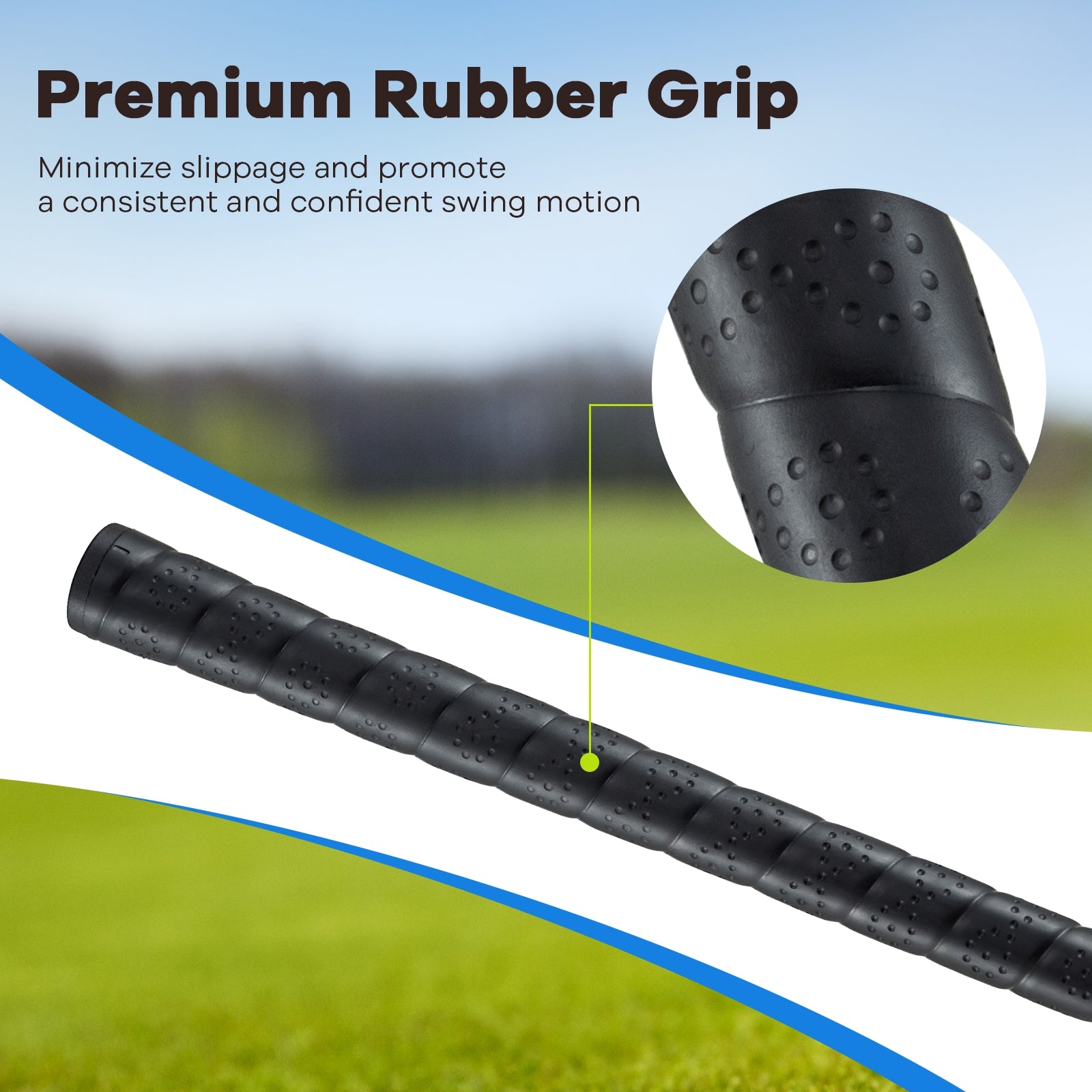 38 Inch 165CC Junior #3 Fairway Wood Golf Club with Fiberglass Shaft for Kids Ages 11-14, Blue Golf at Gallery Canada