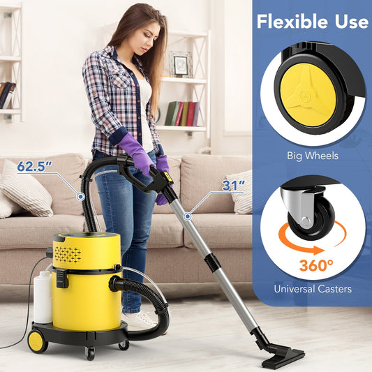 4-in-1 Portable Wet Dry Vacuum Cleaner, Yellow Vacuums & Cleaners Yellow  at Gallery Canada