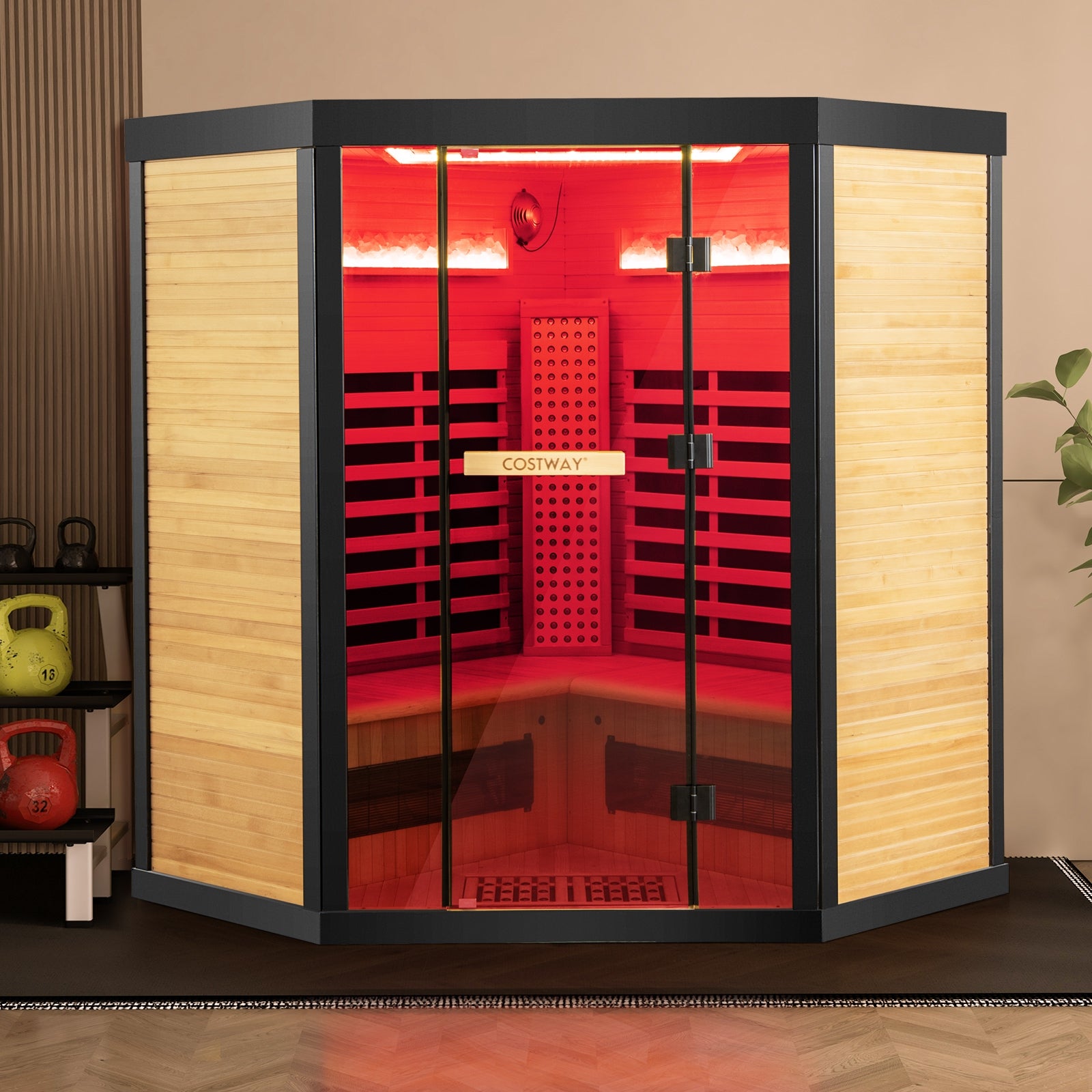 Wide Spectrum Red Light Near Far Infrared Sauna Room for 3-5 People Sauna at Gallery Canada