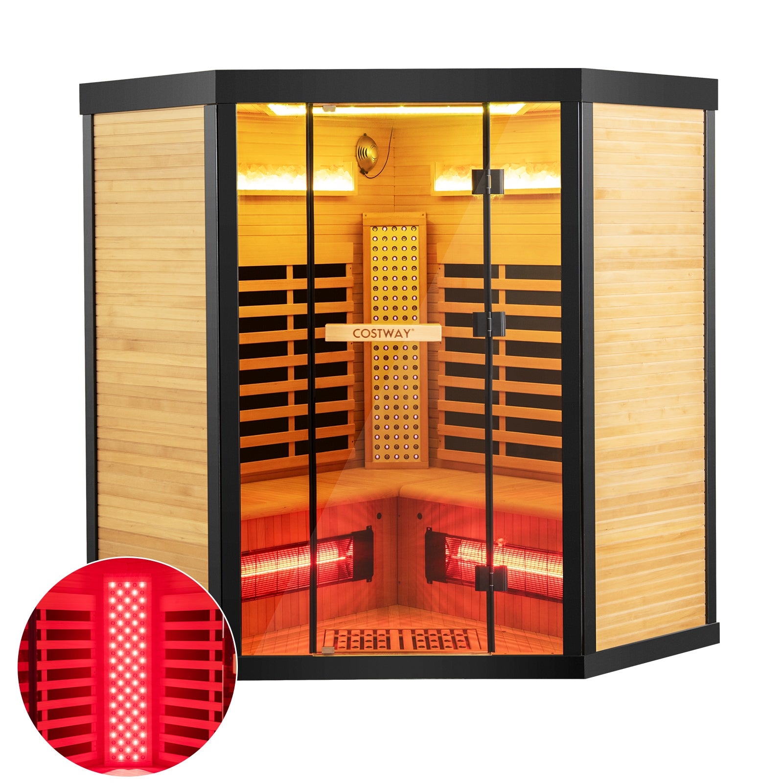 Wide Spectrum Red Light Near Far Infrared Sauna Room for 3-5 People Sauna at Gallery Canada