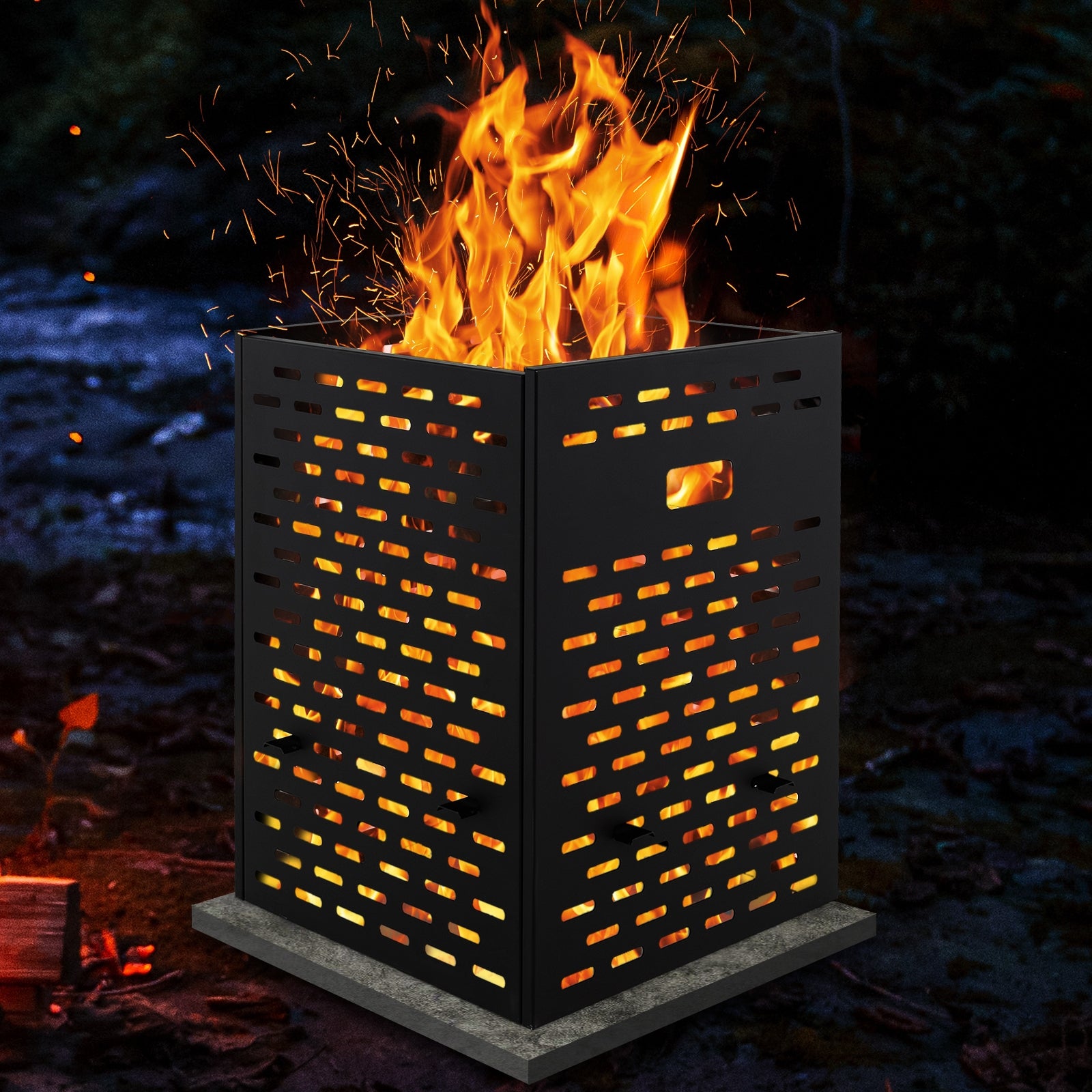 30 Inches Ultra Thick Burn Barrel with Venting Patterns and 4 Cross Braces Fireplace Tools at Gallery Canada