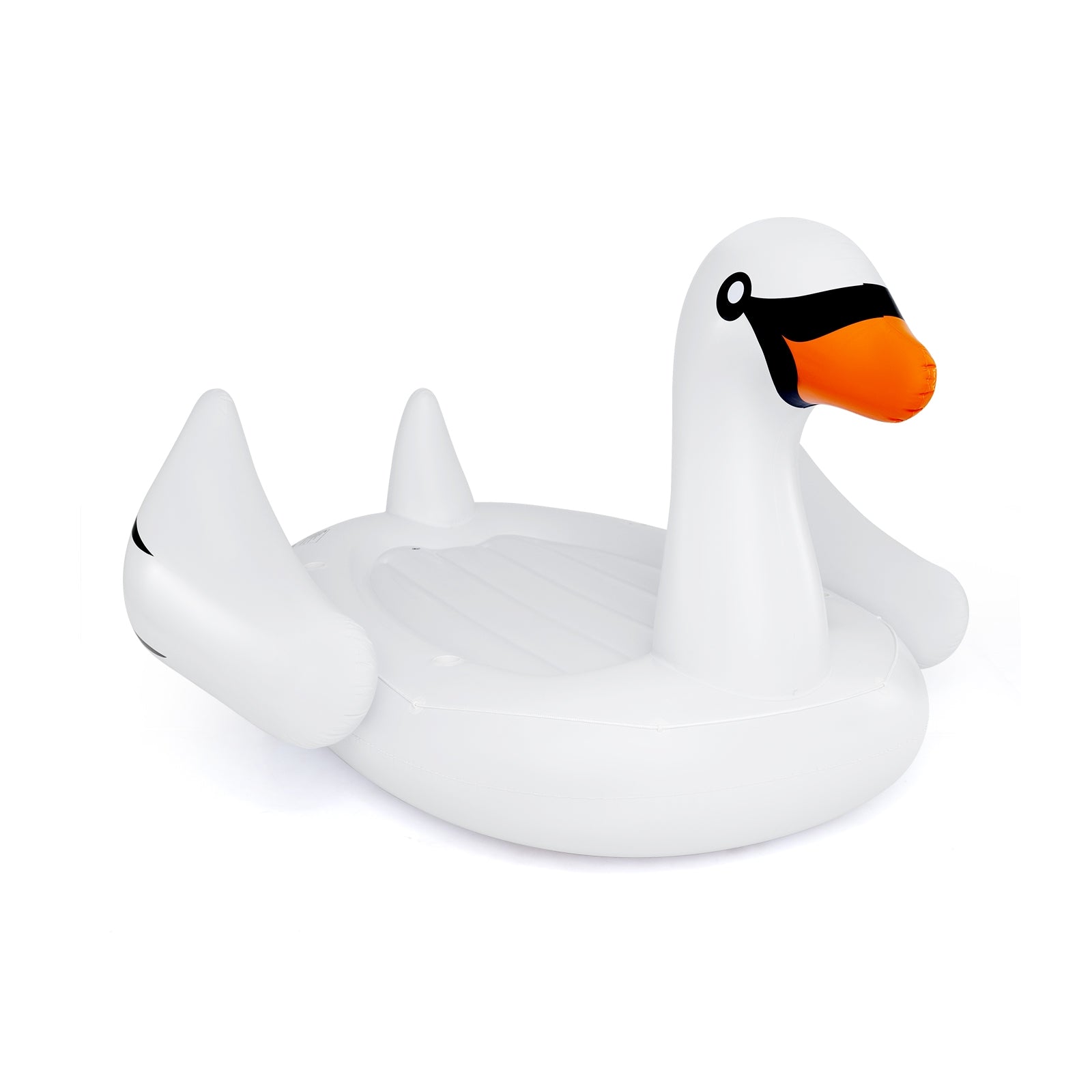 Giant Inflatable Swan Floating Island 4-Person Pool Float with 4 Cups Holders, White Swimming White at Gallery Canada