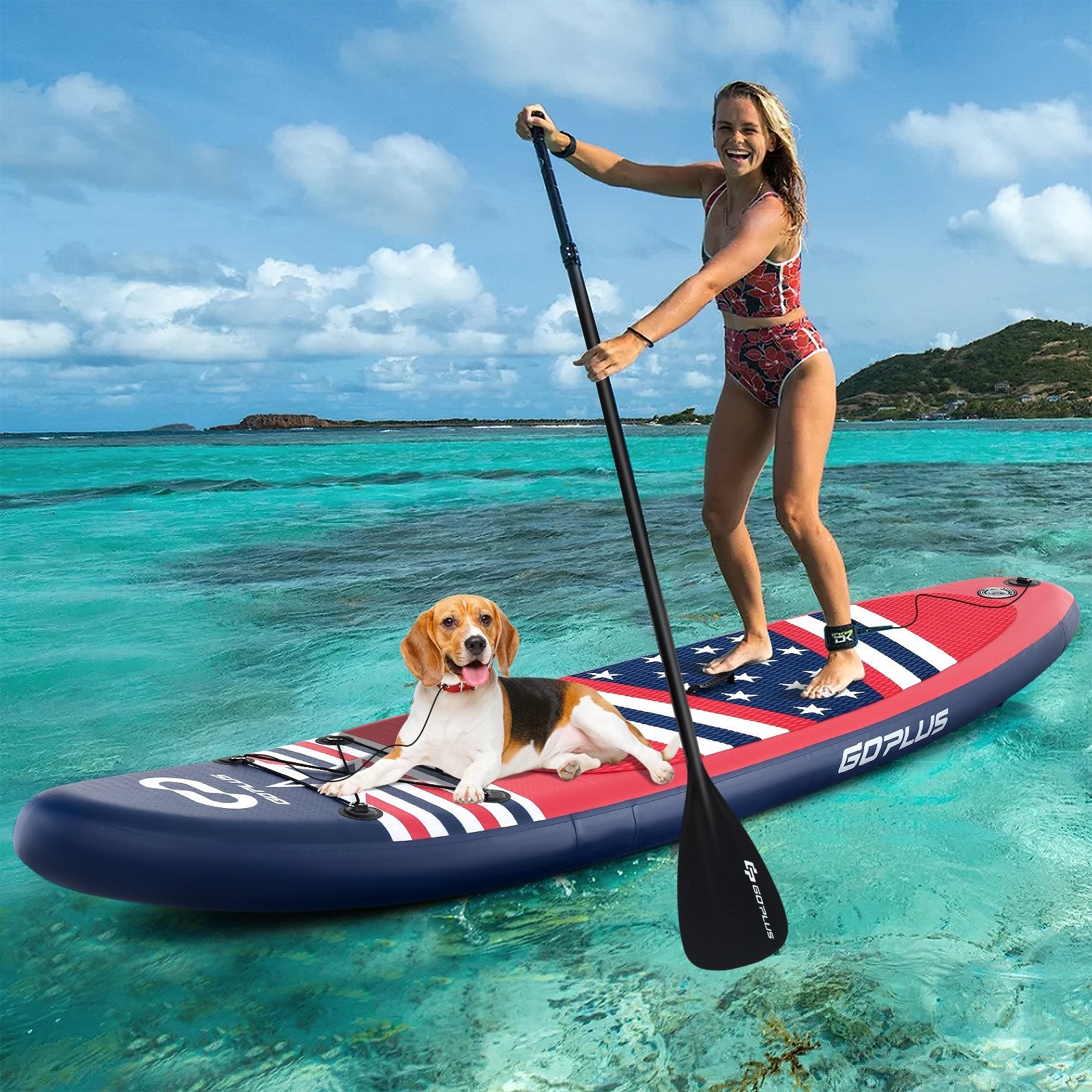 Inflatable Paddle Board with Removable Fin and Backpack-B Surfing   at Gallery Canada