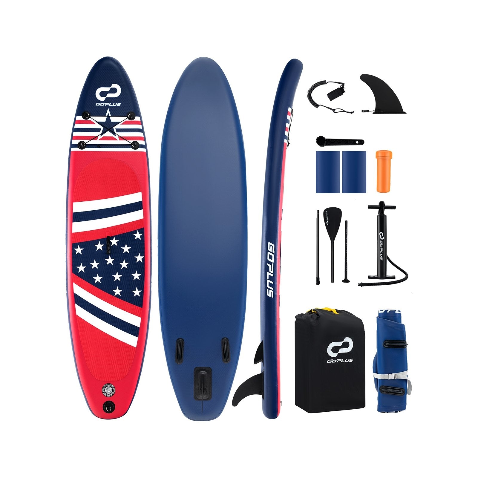 Inflatable Paddle Board with Removable Fin and Backpack-B Surfing Options  at Gallery Canada