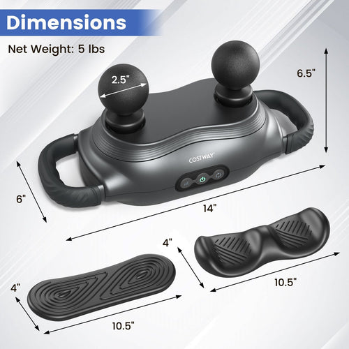 Massage Gun Deep Tissue with 3 Switchable Massage Heads and 3 Modes, Black