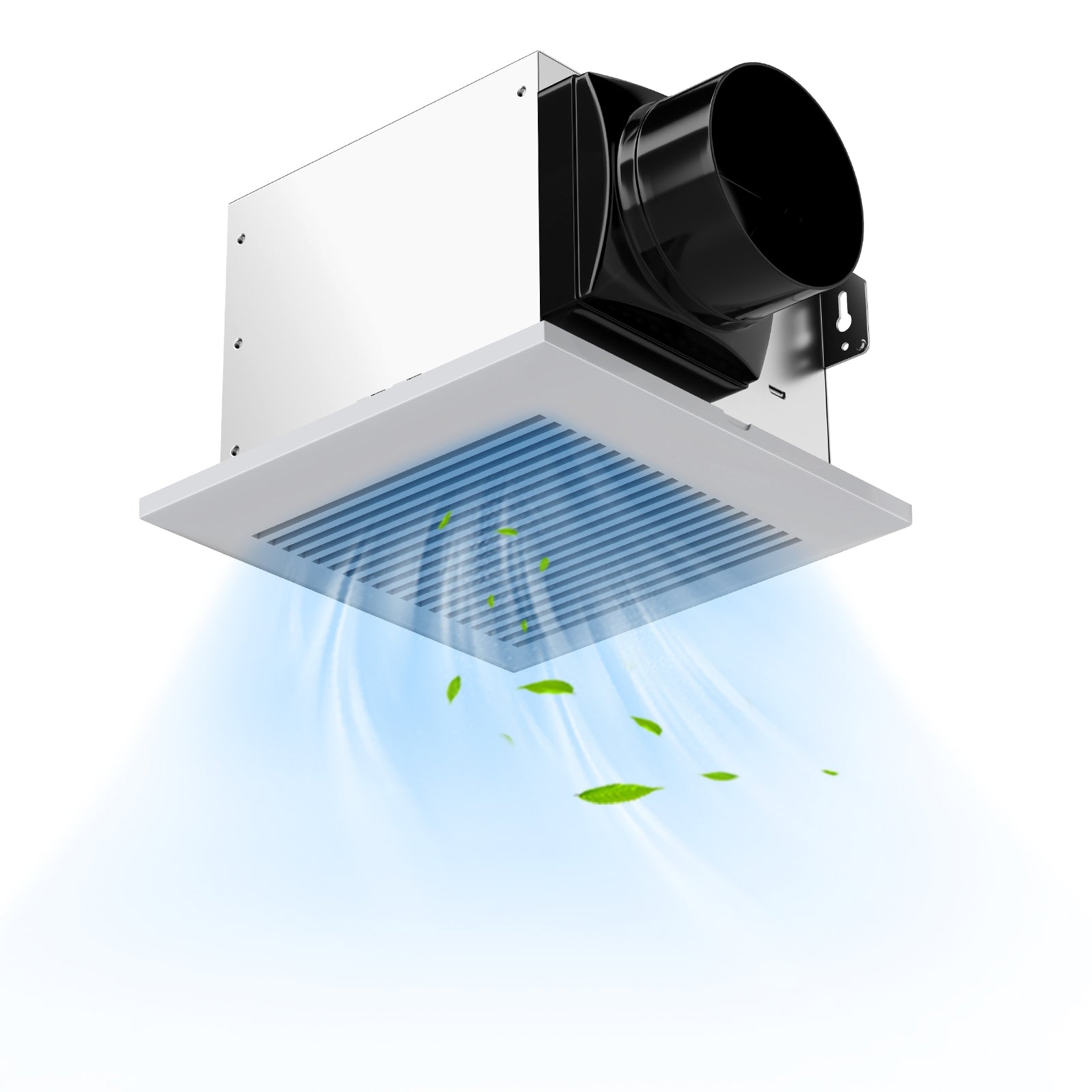 80 CFM Bathroom Exhaust Fan with Metal Housing and 4 Inches Duct, White Ventilation Fans at Gallery Canada