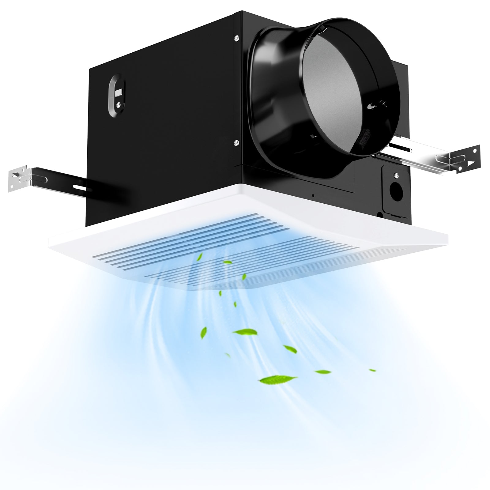 200 CFM Bathroom Exhaust Fan with Metal Housing and 6 Inches Duct for 200 Sq.Ft, White Ventilation Fans at Gallery Canada