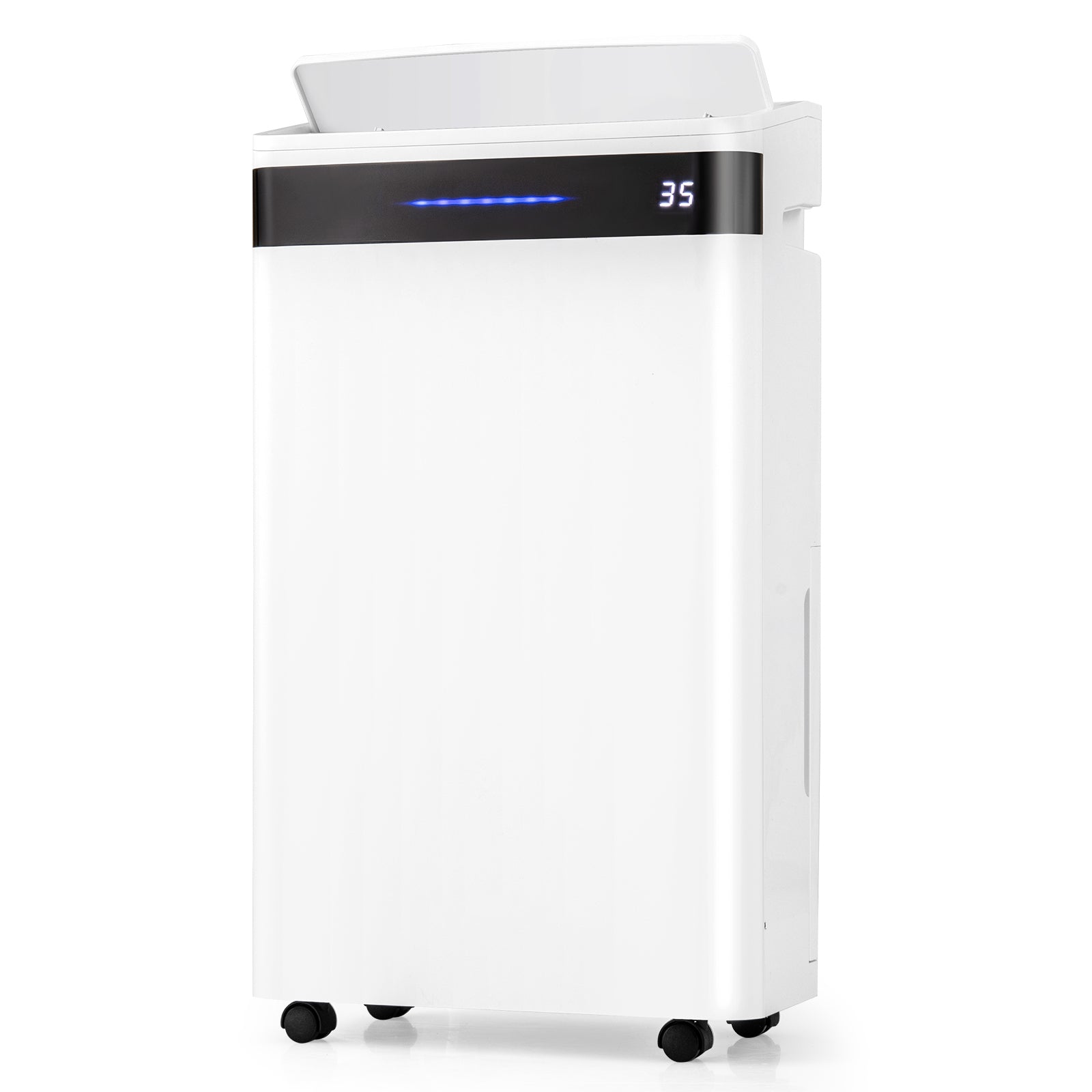 4500 Sq. Ft 57 Pint Dehumidifier for Home and Basement, White Dehumidifiers White at Gallery Canada