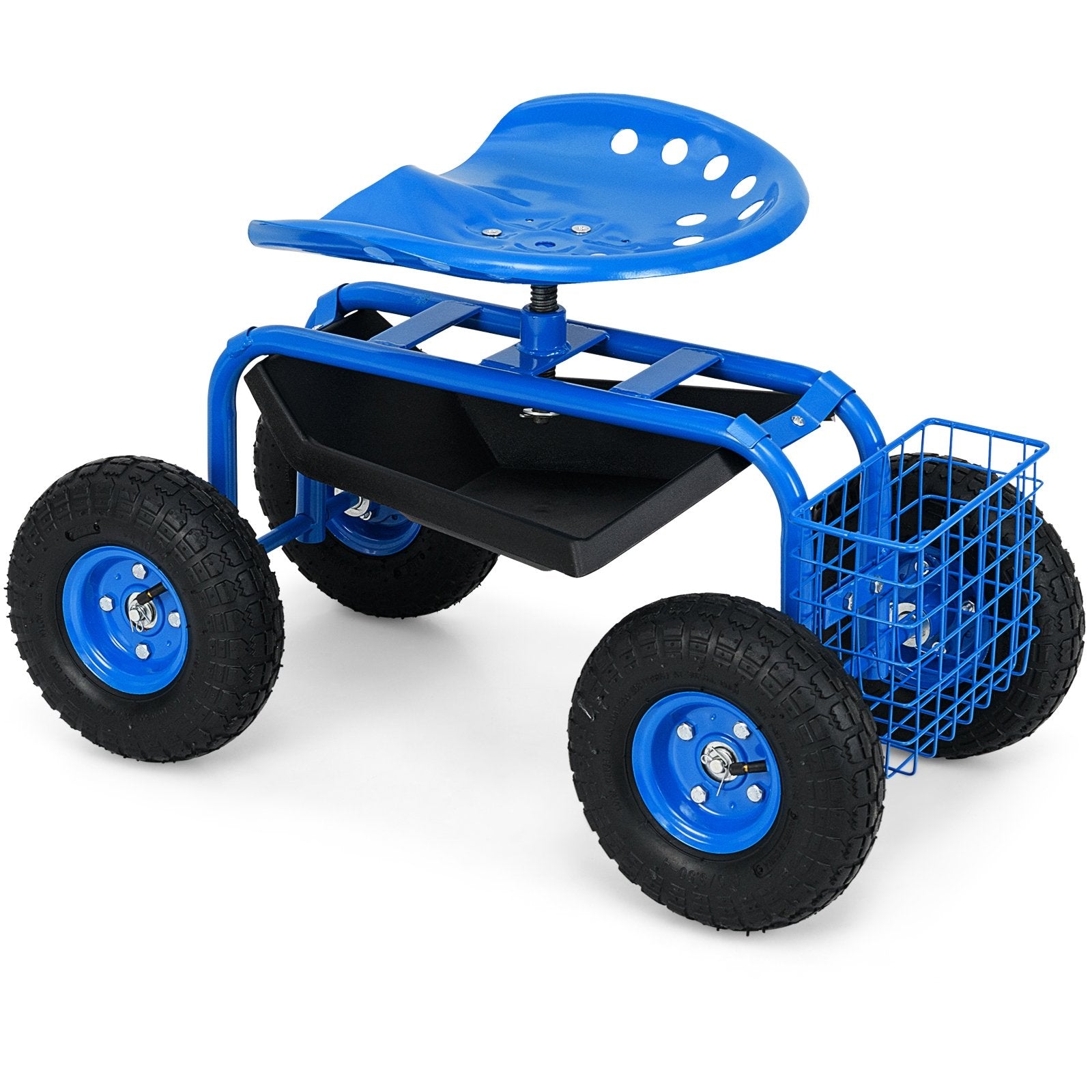 Garden Cart with Heavy Duty Tool Tray, Blue Garden Carts Blue at Gallery Canada