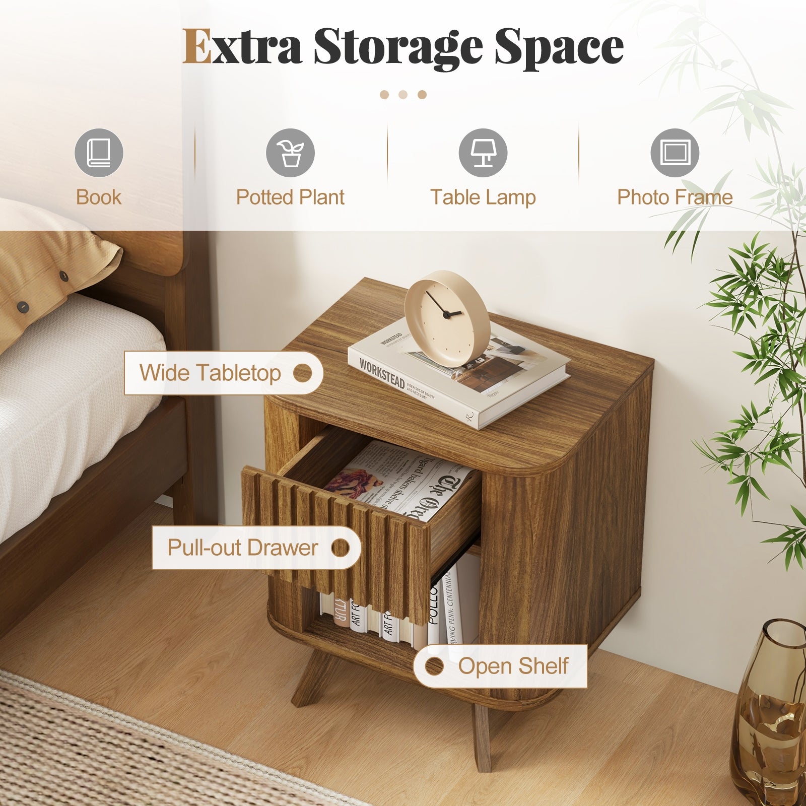 Tilt Out Trash Can Cabinet with Outlets and Adjustable Shelf, Gray Sideboards Cabinets & Buffets at Gallery Canada