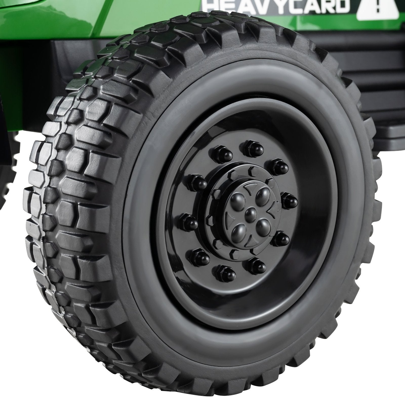 12V 2-in-1 Kids Ride On Tractor with Trailer and 3-Gear Shift-Grayish Green, Gradient Gray Powered Ride On Toys at Gallery Canada