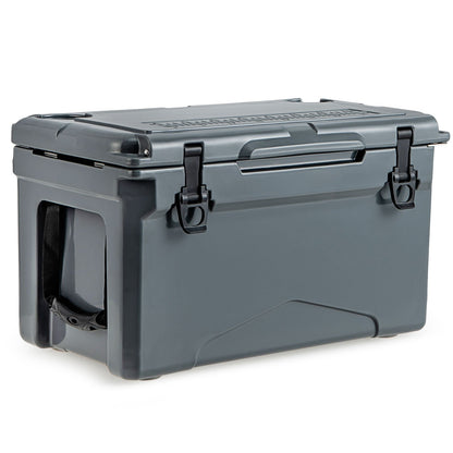 Rotomolded Cooler with Integrated Cup Holders and Bottle Opener, Gray Coolers Gray  at Gallery Canada