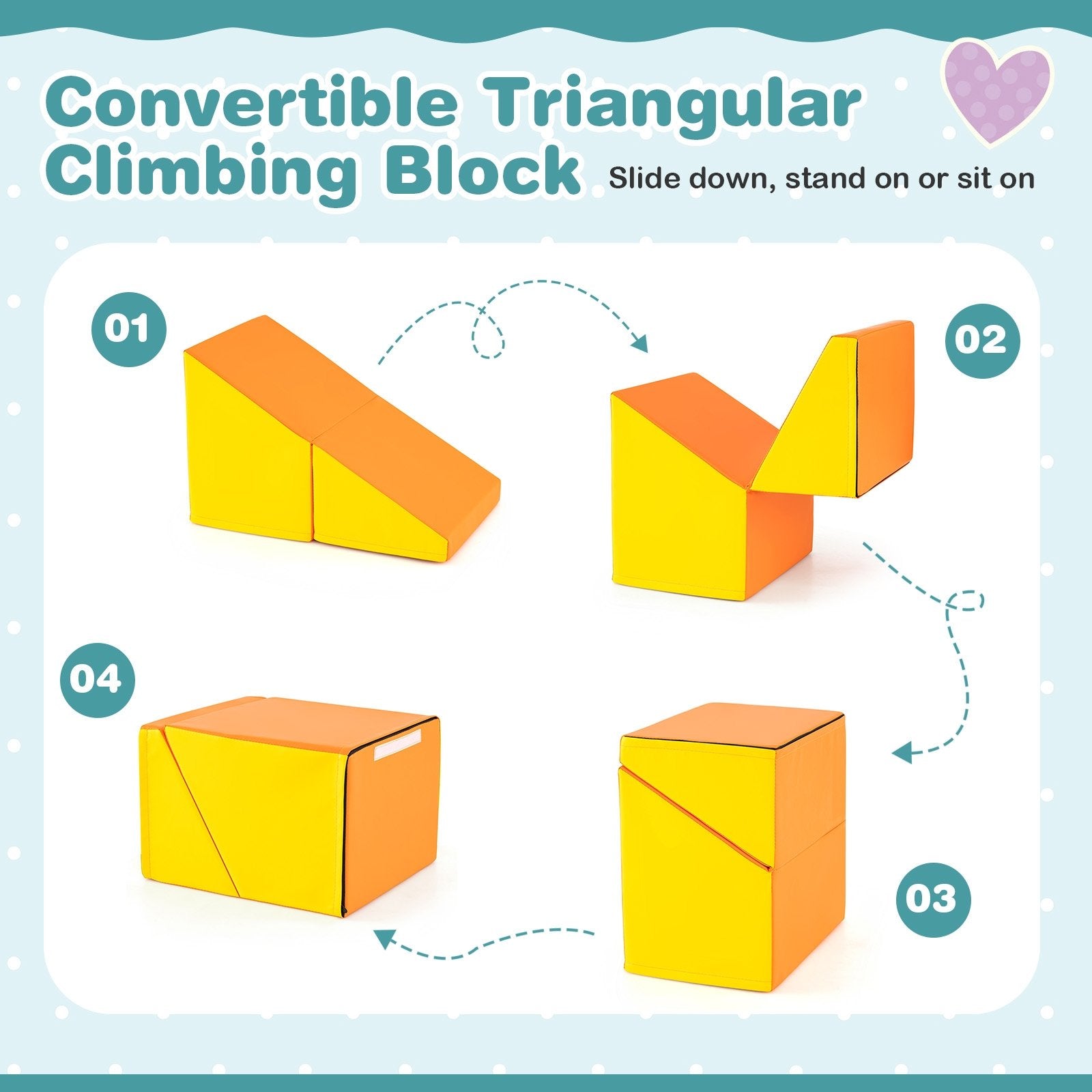 6 Pieces Foam Climbing Blocks Soft Play Climbing for Toddlers with Tunnel, Multicolor Climbers & Slides at Gallery Canada