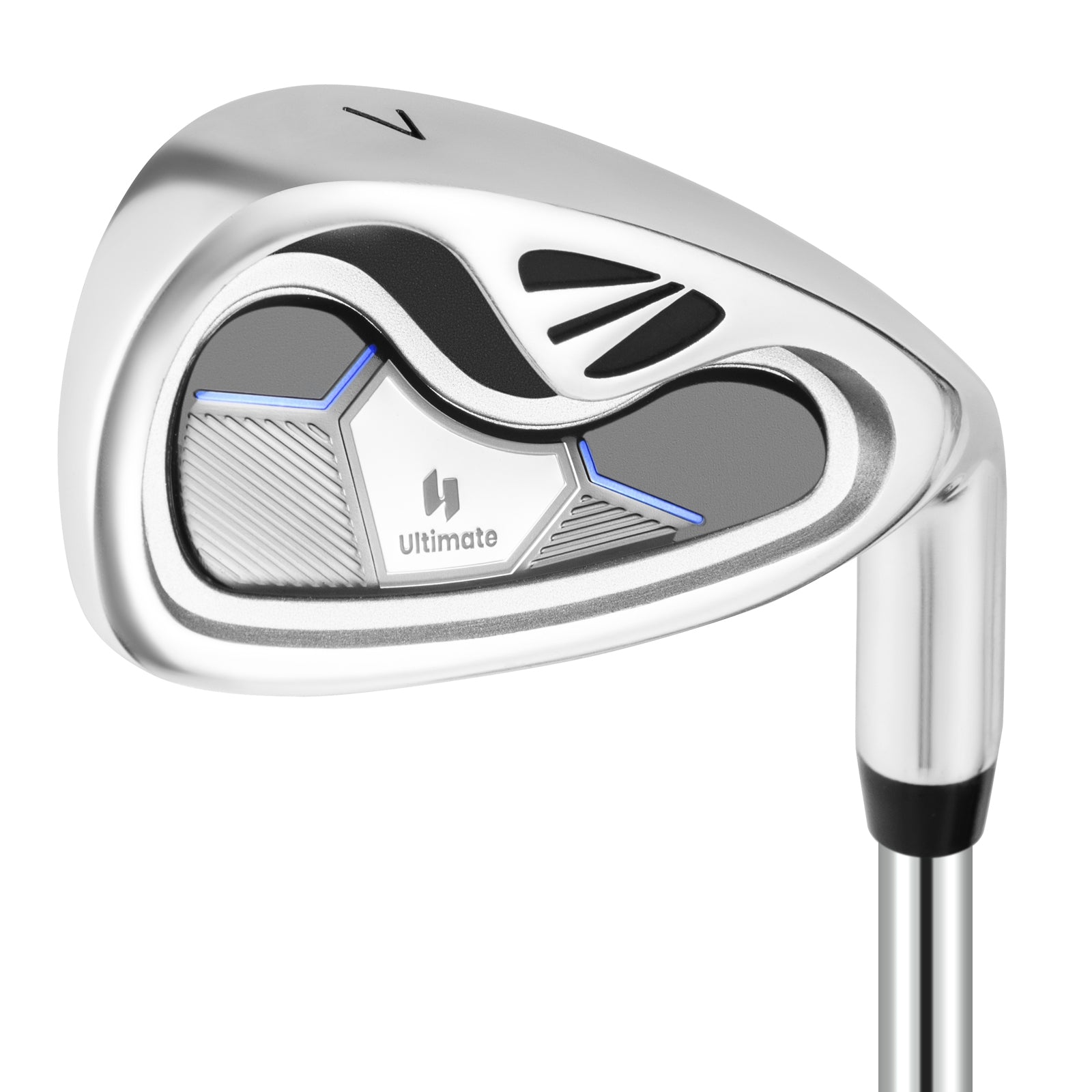 #7 Iron Single Golf Club for Men with Steel Shaft and Headcover, Silver Golf Silver at Gallery Canada