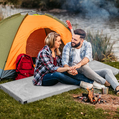 Lightweight Portable Memory Camping Mattress with Carrying Bag, Gray Air Mattresses & Sleeping Bags   at Gallery Canada