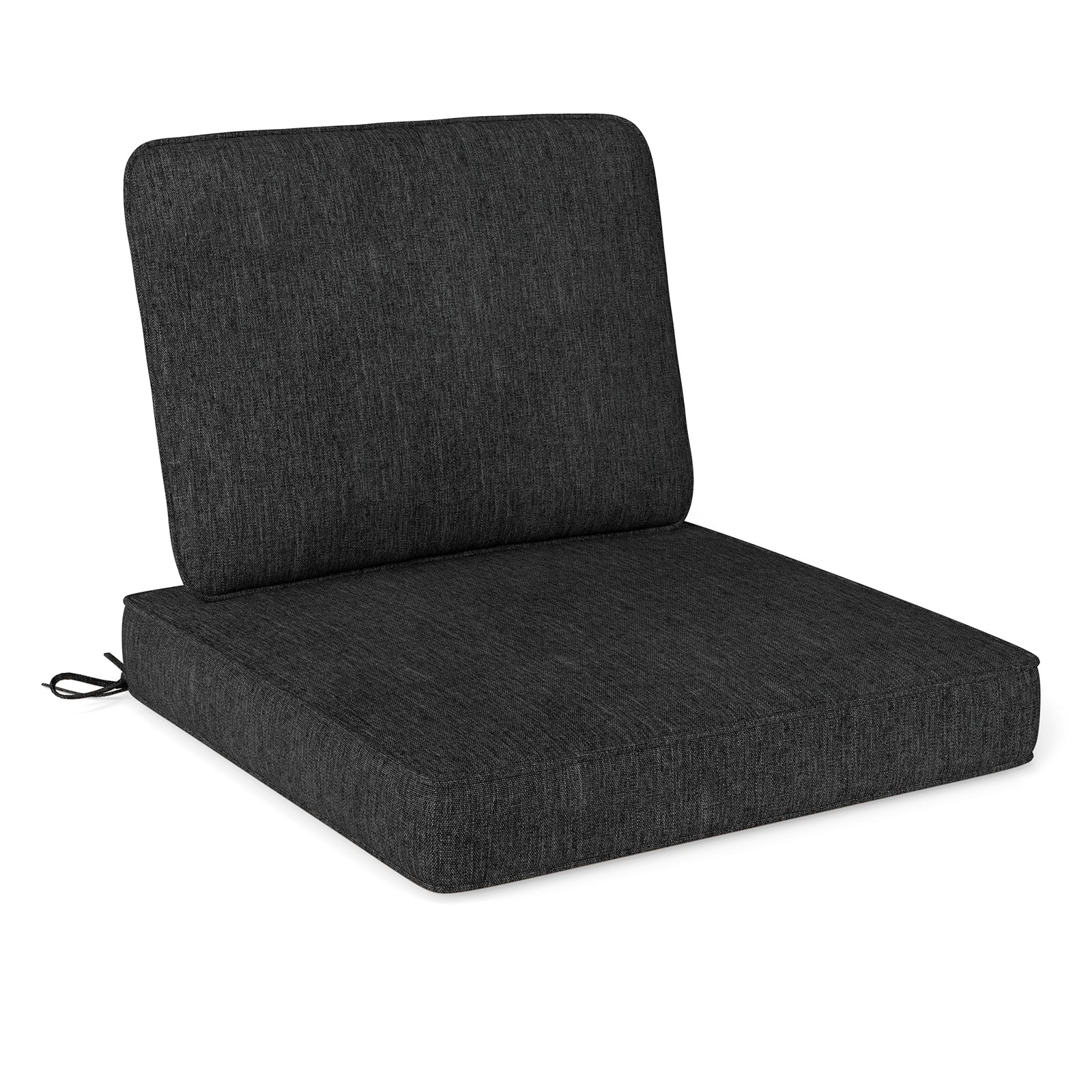 2-Pack Outdoor Patio Cushion Set with Removable Covers, Gray Outdoor Furniture Accessories Gray at Gallery Canada