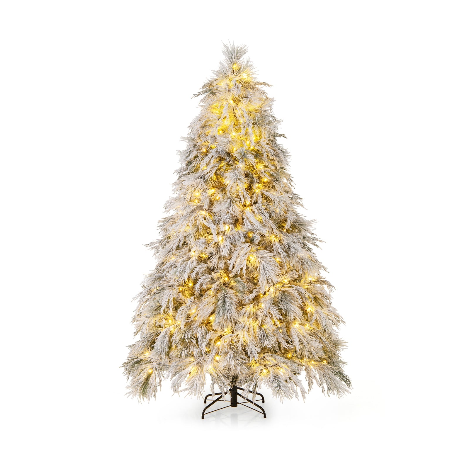 Flocked Christmas Tree Warm White LED Lights and Branch Tips-L Christmas Tree Options  at Gallery Canada