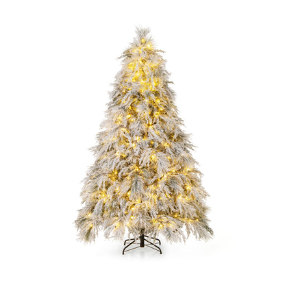 Flocked Christmas Tree Warm White LED Lights and Branch Tips-L Christmas Tree Options  at Gallery Canada