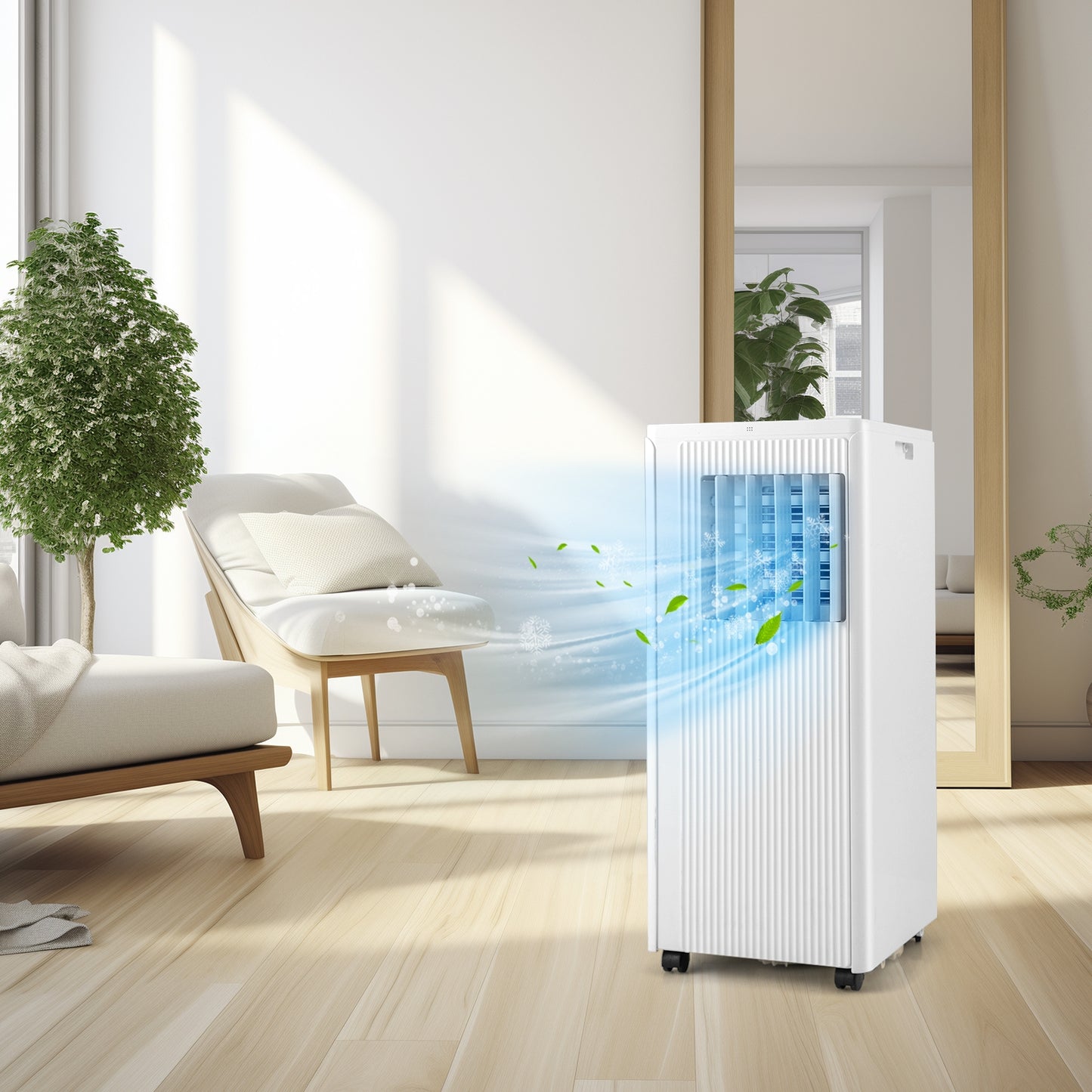 10000 BTU Portable Air Conditioner Cools up to 350 Sq wth 24H Timer, White Portable Air Conditioners   at Gallery Canada