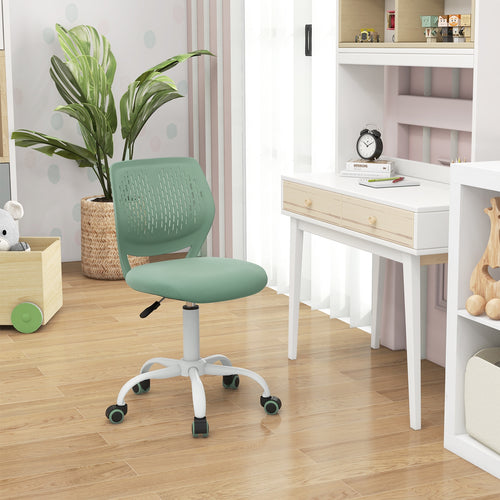 Ergonomic Children Study Chair with Adjustable Height, Green