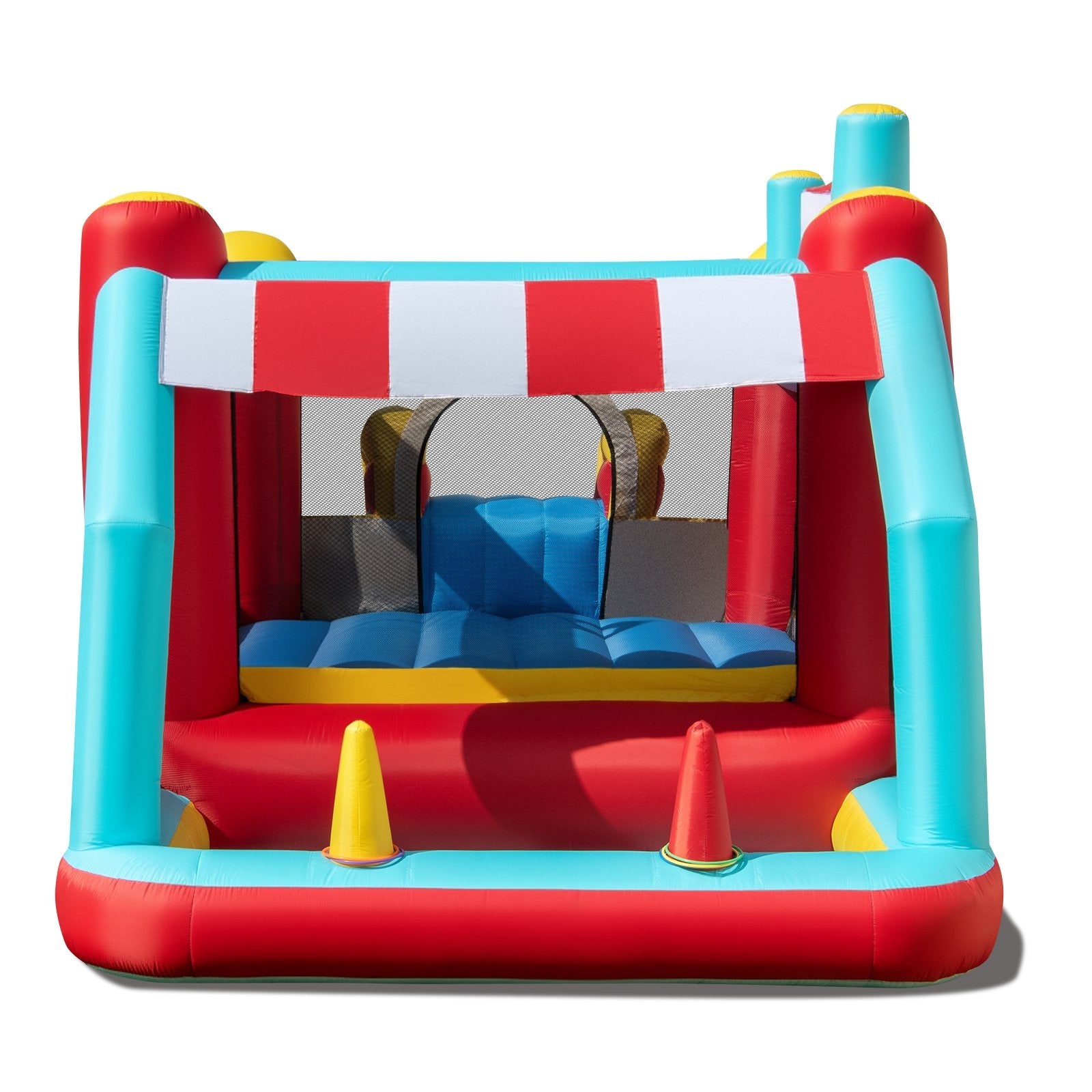 5-in-1 Ice Cream Inflatable Bounce House with Ball Pit and Slide without Blower, Multicolor Bounce House at Gallery Canada